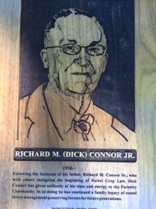 Richard Connor, Wisconsin Forestry Hall of Fame